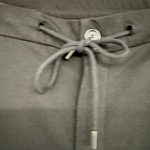 Patrick Assaraf Stretch Drawstring Pants Mens Sz XL Black Smart Casual Pockets - Picture 5 of 9